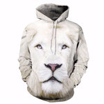 White Lion Unisex Pullover Hoodie M