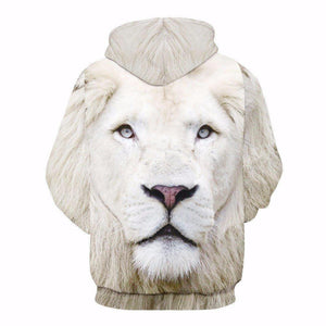 White Lion Unisex Pullover Hoodie