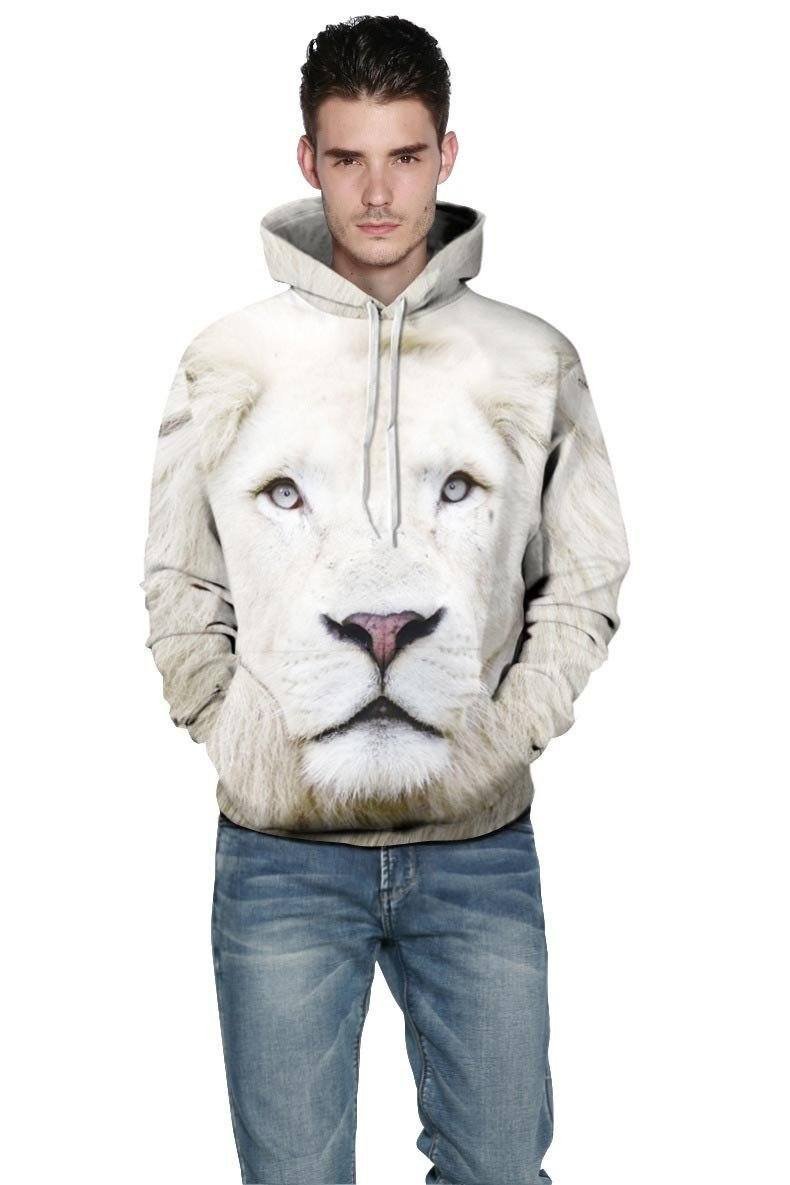 White Lion Unisex Pullover Hoodie