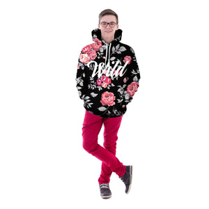 Wild Rose Unisex Pullover Hoodie