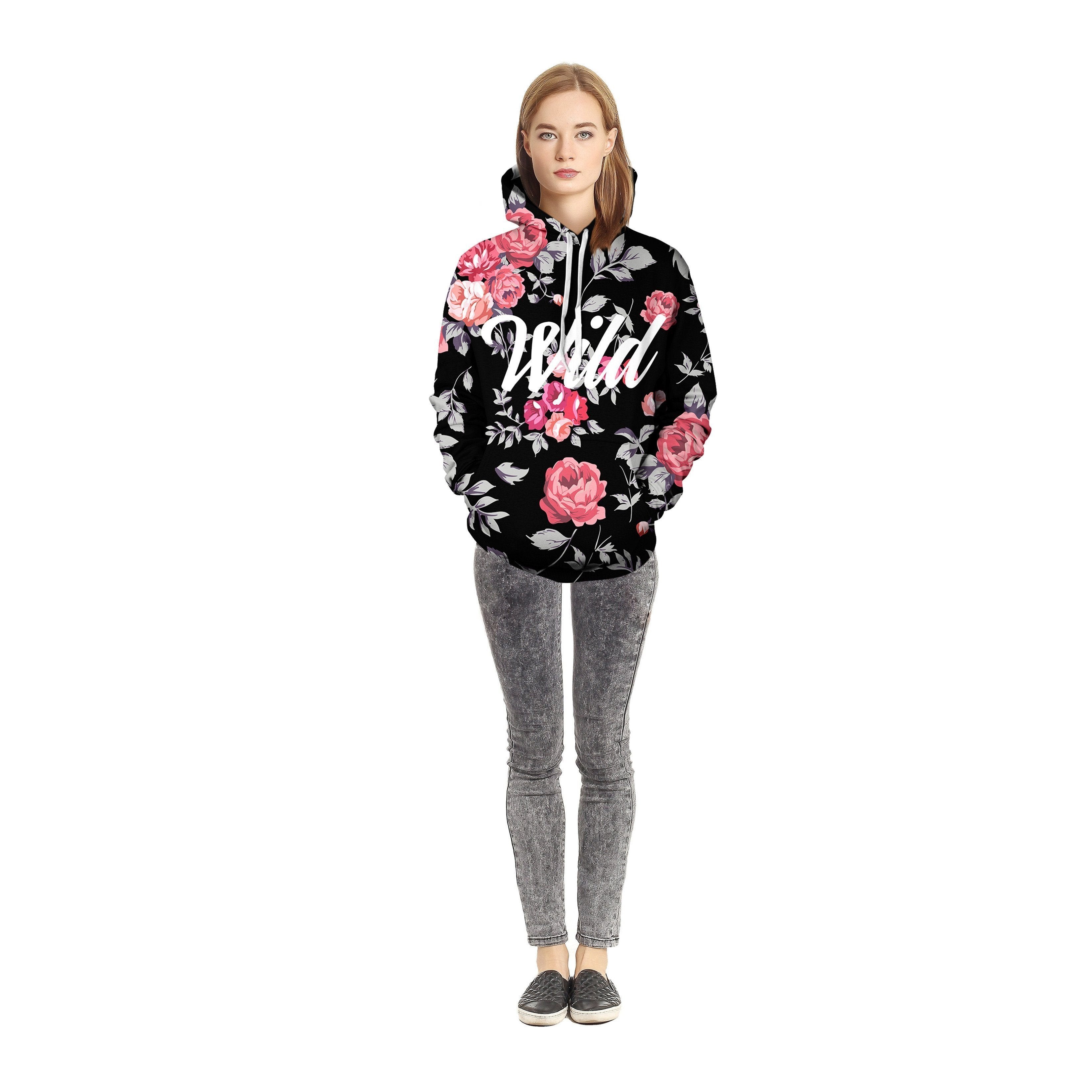 Wild Rose Unisex Pullover Hoodie