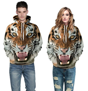 Wild Tiger Unisex Pullover Hoodie