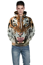 Wild Tiger Unisex Pullover Hoodie