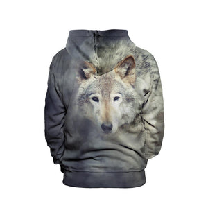 Wolf In Smoke Unisex Pullover Hoodie