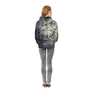 Wolf In Smoke Unisex Pullover Hoodie