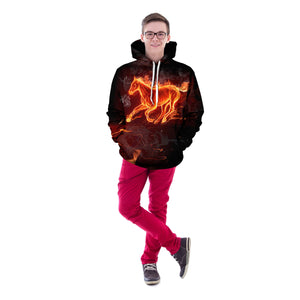 Flaming Ember Unisex Pullover Hoodie