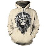 Lions Sketch Unisex Pullover Hoodie M