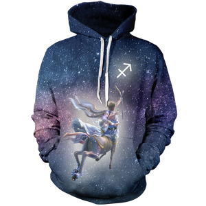 Sagittarius Galaxy Unisex Pullover Hoodie