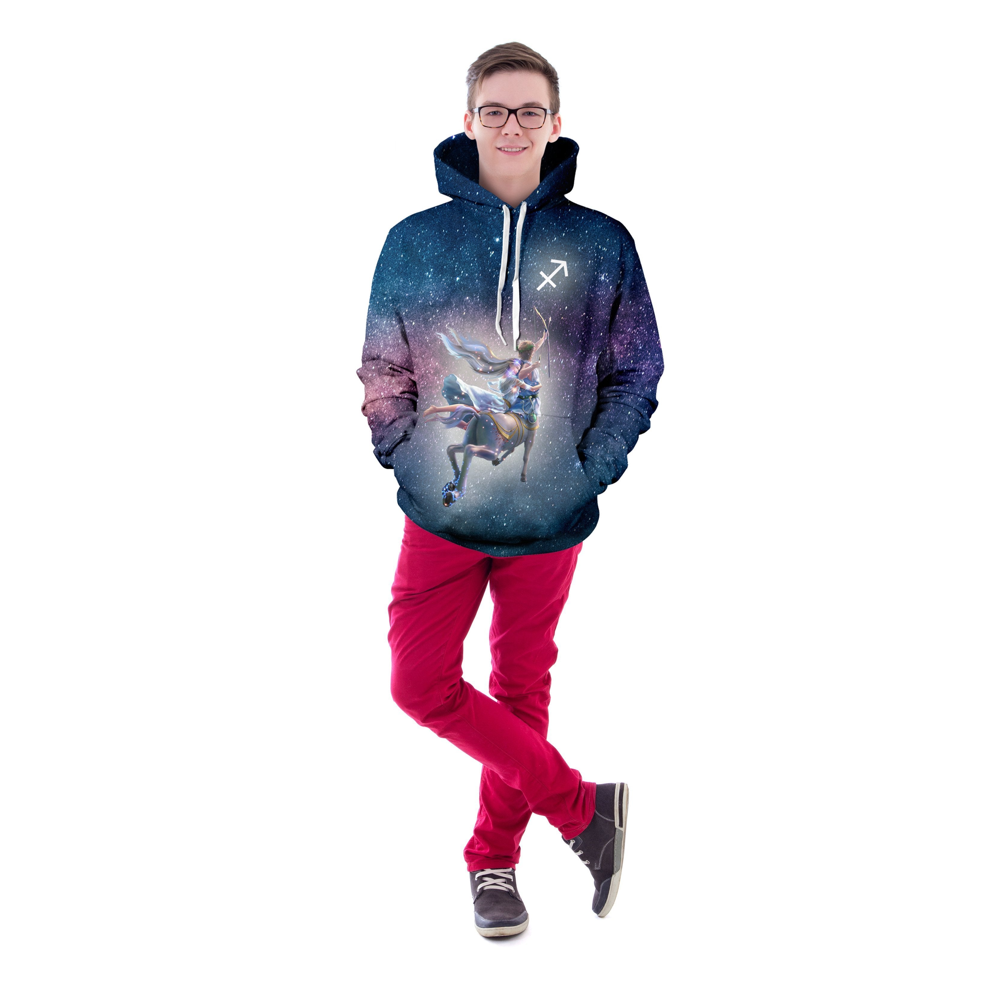 Sagittarius Galaxy Unisex Pullover Hoodie