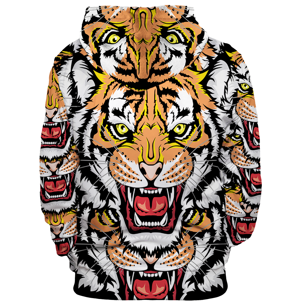 Tiger Growl Unisex Pullover Hoodie