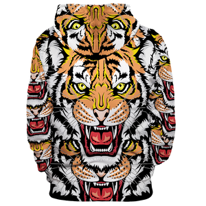 Tiger Growl Unisex Pullover Hoodie