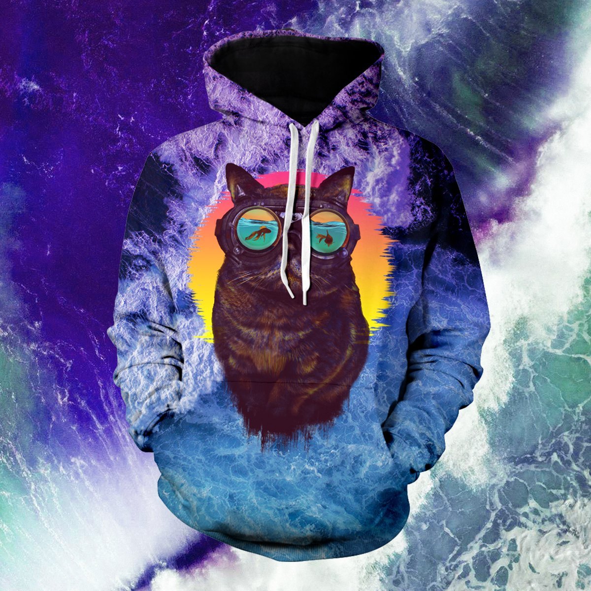 Underwater Punk V1 Unisex Pullover Hoodie S