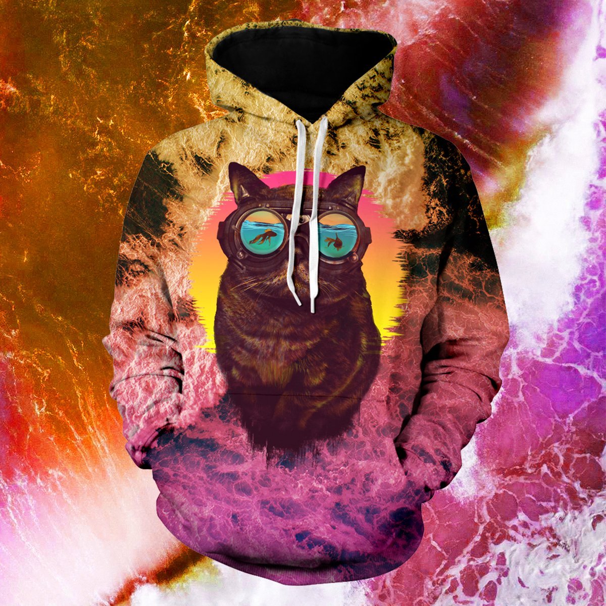 Underwater Punk V2 Unisex Pullover Hoodie S