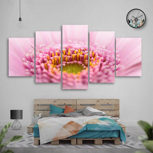 Gerbera 5 Piece Canvas Small / No Frame Wall