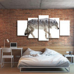 Wild Animal 5 Piece Canvas Small / No Frame Wall